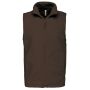 Bodywarmer van microfleece heren chocolate XXL
