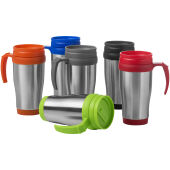 Sanibel 400 ml geïsoleerde thermosbeker - Zilver/Grijs