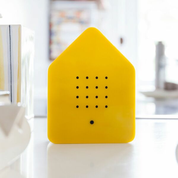 Huisje met vogelgeluiden | Zwitscherbox | Geel Huisje met vogelgeluiden | Zwitscherbox | Geel