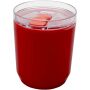 Hudson 180 ml dubbelwandige beker van gerecycled plastic - Rood Hudson 180 ml dubbelwandige beker van gerecycled plastic - Rood