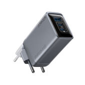 Anker Prime-oplader (100 W, 3 poorten, GaN), grijs