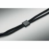 NONETTE WRIST - Telefoon polskoord RPET - Zwart