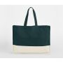 EARTHAWARE® ORGANIC CONTRAST SHOPPER, DARK MARINE/NATURAL, One size, WESTFORD MILL