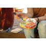 Glazen lunchbox met bamboe deksel, transparant