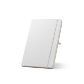 ANNE SUB. A5 notitieblok in 300D gerecycled polyester (100% rPET), ideaal voor sublimatiepersonalisatie ANNE SUB. A5 notitieblok in 300D gerecycled polyester (100% rPET), ideaal voor sublimatiepersonalisatie