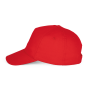 Baseballpet - 5 panelen Red One Size