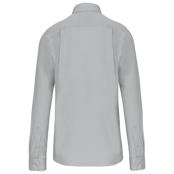 Chemise popeline manches longues Snow Grey XS Chemise popeline manches longues Snow Grey XS
