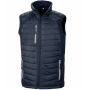 Black compass gewatteerde softshell bodywarmer Navy/Grey 4XL
