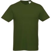 Heros heren t-shirt met korte mouwen - Legergroen - XXS