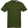 Heros heren t-shirt met korte mouwen - Legergroen - XXS