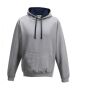 VARSITY HOODIE, HEATHER GREY/FRENCH NAVY, 5XL, JUST HOODS