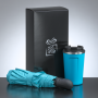 Traveller Set: Nordic thermomok 350 ml & volledig automatische paraplu