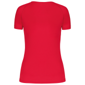 Dames sport-T-shirt V-hals Red XXL