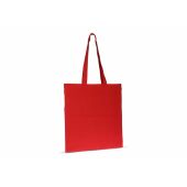 Schoudertas biologisch katoen kleur lang 140g/m² 38x42 cm - Rood