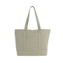 Grote shopper met zijzak Washed Green Clay One Size