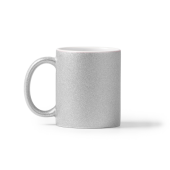 FIONA Sublimatiemok keramisch met glitter- effect - zilver FIONA Sublimatiemok keramisch met glitter- effect - zilver