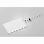 BADLARGE - Lanyard badge 120 x 80 mm - Wit