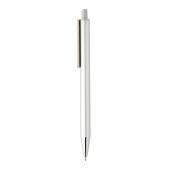 Amisk RCS-gecertificeerde pen van gerecycled aluminium, zilver, grijs