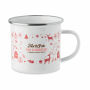 SEASOMEL - Kerst emaille mok 300ml - Wit