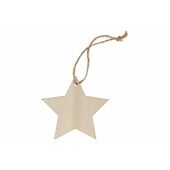 Houten kerstornament ster