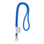 Polyester 2-kleurige koord-lanyard met full color label