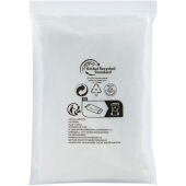 Mayan gerecyclede wegwerp regenponcho met opbergtasje - Wit