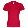 Cottover Gots T-shirt V-neck Lady red 3XL Cottover Gots T-shirt V-neck Lady red 3XL