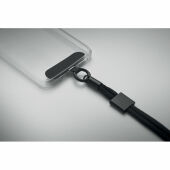 NONETTE WRIST - Telefoon polskoord RPET - Zwart