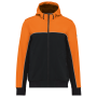 3-laags unisex softshelljas Black / Orange XS