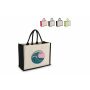 Jute-Katoen Tote OEKO-TEX® 42.5 x 19 x 32cm 320g/m² - Zwart