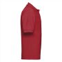 RUS Men Classic Polycotton Polo, Bright Red, XS