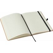 Gerecycled leren notitieboekje (A5) Gianna zwart