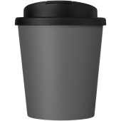 Americano® Espresso 250 ml gerecyclede beker met knoeibestendig deksel - Grijs/Zwart