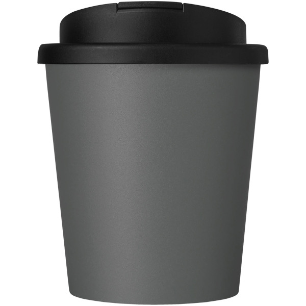 Americano® Espresso 250 ml recycled tumbler with spill-proof lid - Grey/Solid black