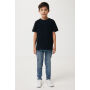 IQONIQ Koli kids lichtgewicht gerecycled katoen t-shirt, zwart (1112)