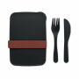 SUNDAY - Lunchbox met bestek - Zwart