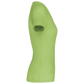 Dames sport-T-shirt V-hals Lime XXL