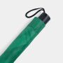 Opvouwbare, uit 2 secties bestaande manueel te openen paraplu REGULAR groen, wit
