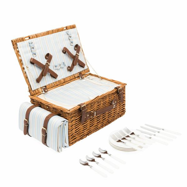 MADISON PARK - Picknickmand beige, blauw, bruin MADISON PARK - Picknickmand beige, blauw, bruin