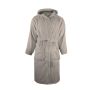 Bathrobe Hooded Taupe, S/M, 420 gr/m²