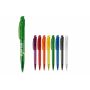 Balpen Cube transparant - Transparant Rood