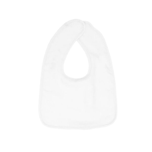 Baby bibs, 26 x 37 cm, White/White, 450 gr/m² Baby bibs, 26 x 37 cm, White/White, 450 gr/m²