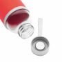 TAKE WELL - Glazen fles rood, transparant