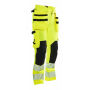 Jobman 2271 Hi-vis women trousers hp geel/zwart DA34
