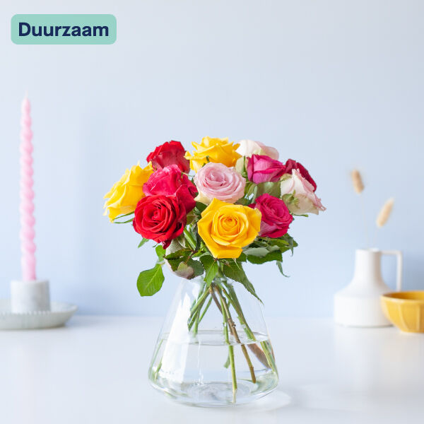 Brievenbus rozen mix