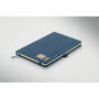 CORDI NOTE - A5 RPET corduroy notitieboek - Blauw