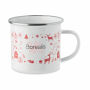 SEASOMEL - Kerst emaille mok 300ml - Wit