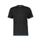 Zwart/azuurblauw