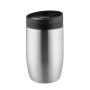 Metmaxx® thermo beker "CremaOfficinaBudget" zilver/ring zwart