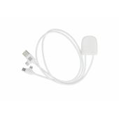 4034 - Xoopar Ice-Tag kabel voorzien van Find My tracker  - Wit